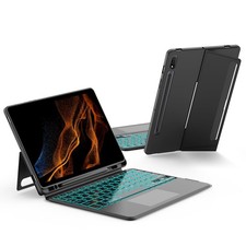 JUQITECH Trackpad Backlit Keyboard Case Samsung Galaxy Tab S8 S7 11" SM-X700