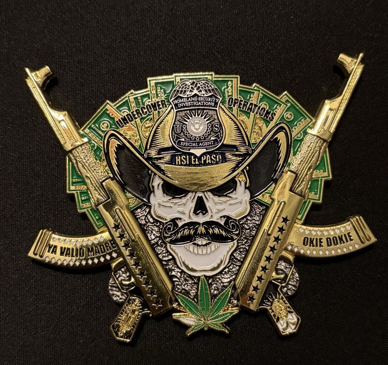 HSI El Paso Undercover federal police Challenge Coin Texas New Mexico 