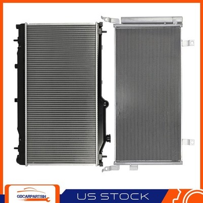 Radiator And A/C Condenser Aluminum Cooling Kit For 2014 Hyundai Elantra Coupe