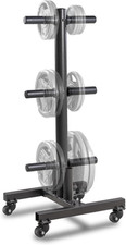 Olympic Weight Plate Tree Rack for 2-Inch Plates - Space-Saving Storage