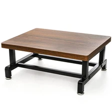 Wood One Step Stool Anti-Slip Bed Steps for High Beds Riser for Adults 500 Lbs