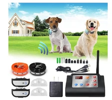 Electric Fence for 2Dogs 2 in 1 Wireless Dog Fence Collar Pet Containment System