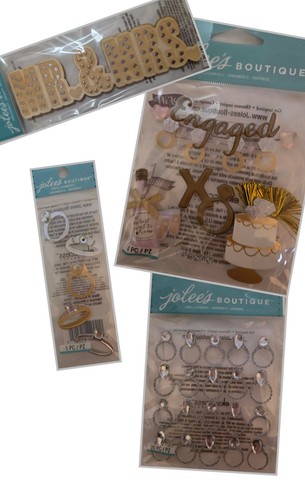 Jolee's Boutique Wedding & Engagement Stickers - Dimensional Embellishments, Many Rare!