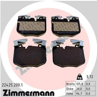 Zimmermann BremsbelÄGe BMW 3 G20 G80 G28 G21 G81 4 5 G31 G30 F90 6 G32 7 X3