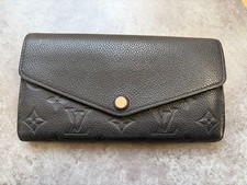 Louis Vuitton Empreinte Portefeuille Sarah Noir Long Wallet