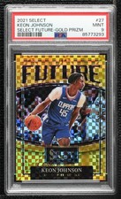 2021-22 Panini Select Future Gold Prizm 6/10 Keon Johnson #27 PSA 9 MINT 0vv
