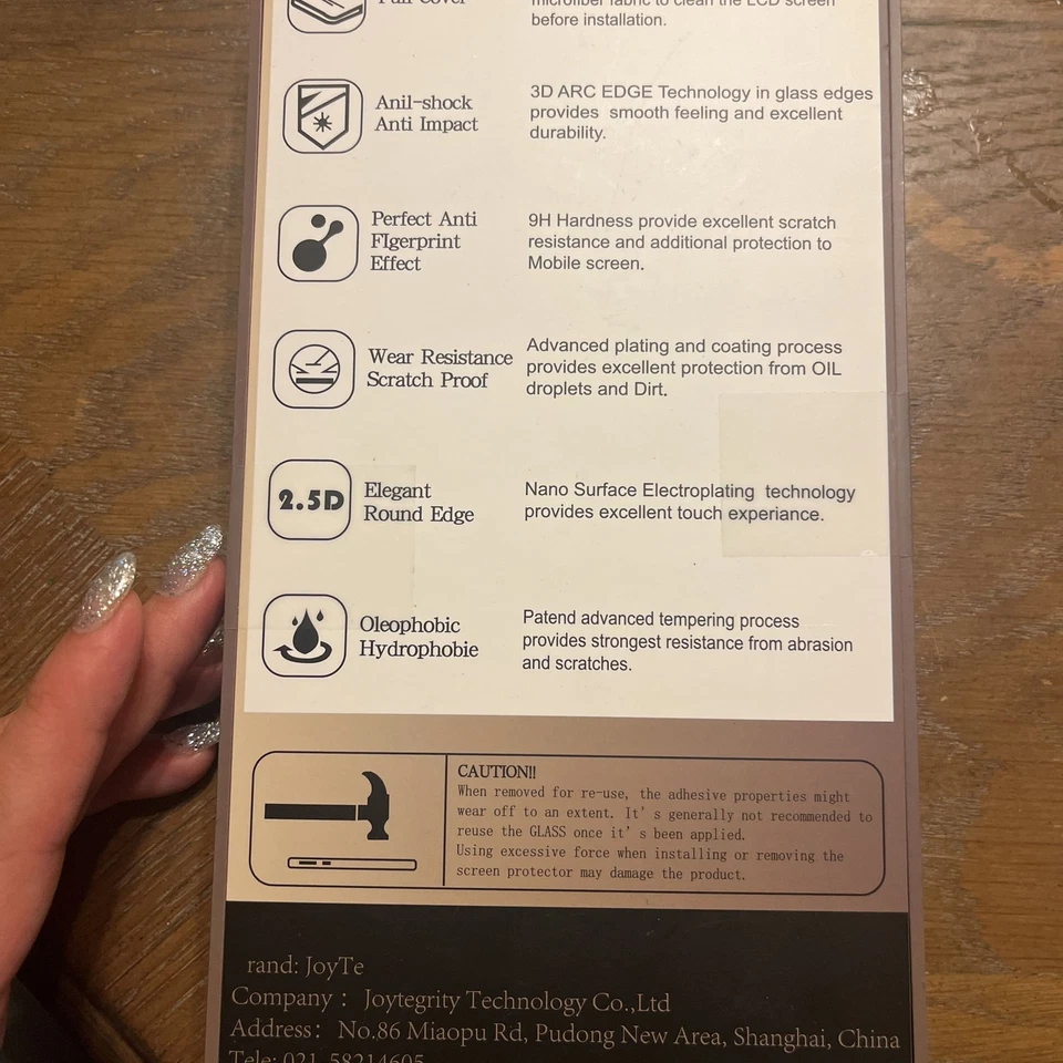 Protector de pantalla antiespía de privacidad tecnología JOY para iPhone 16 Pro Foto 3 de 3