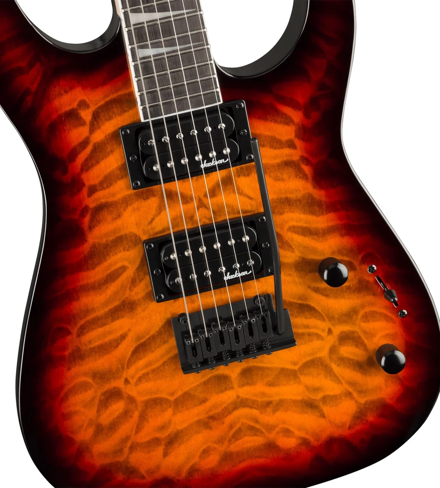 Jackson Dinky JS20 DKQ 2PT Electric Guitar - Transparent Tobacco Burst - Image 4 of 4