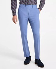  175 Bar III Men's Light Blue Slim Fit Wool Blend Suit Pants 32 x 32 ese1825a