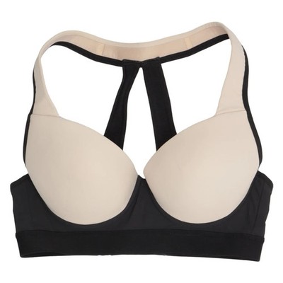 Fitnessguru, Sport-BH, Größe: S, Schwarz/Beige, Elasthan/Polyamid #DkU