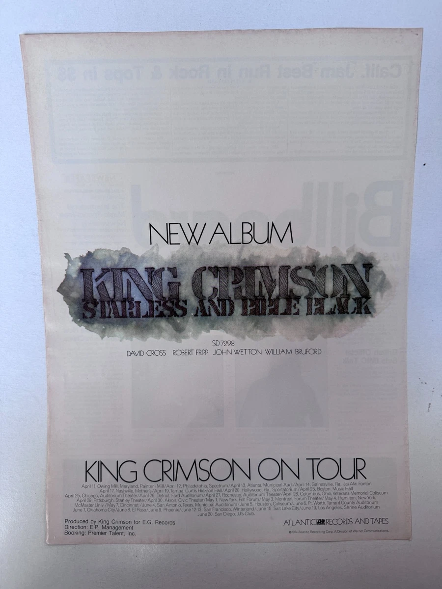King Crimson Memorabilia for sale | eBay