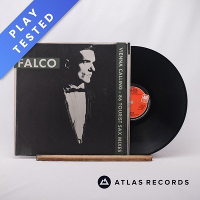 Falco Vienna Calling (86 Tourist Sax Mixes) 12'' Single Vinyl Record - EX/EX