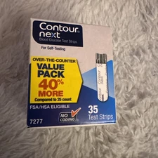 Contour Next Glucose  35 Test Strips Exp 11/30/2025