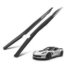 Side Skirts Carbon Look For Chevy Corvette C7 Z06 2014-2019 Body Kit Pair Qme