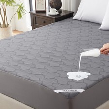Full Size Mattress Protector Waterproof 3D Air Fabric Mattress Pad Cover  Gr...