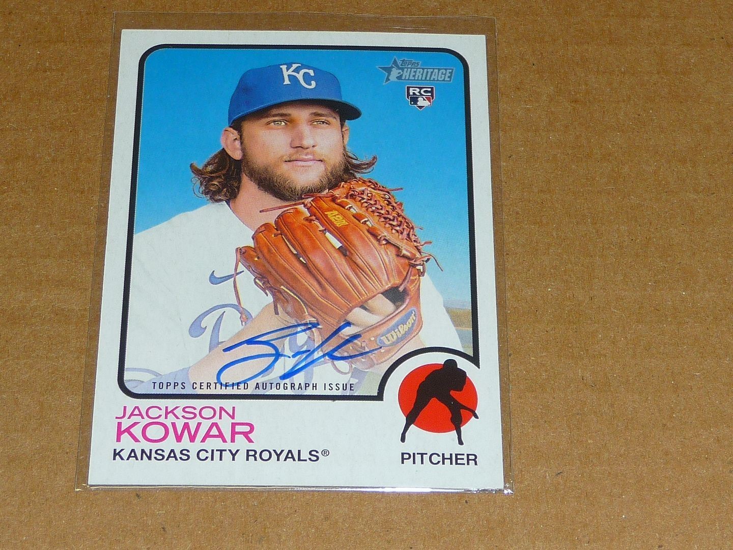 2022 Topps Heritage JACKSON KOWAR AUTOGRAPH/AUTO REAL ONE ROAYLS N4526