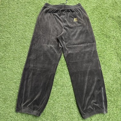 Karl Kani Velour Track Suit Mens Sz XL Brown Relaxed Fit Sweatsuit