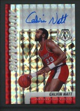 2020-21 CALVIN NATT AUTO PANINI MOSAIC SILVER RED AUTOGRAPHS