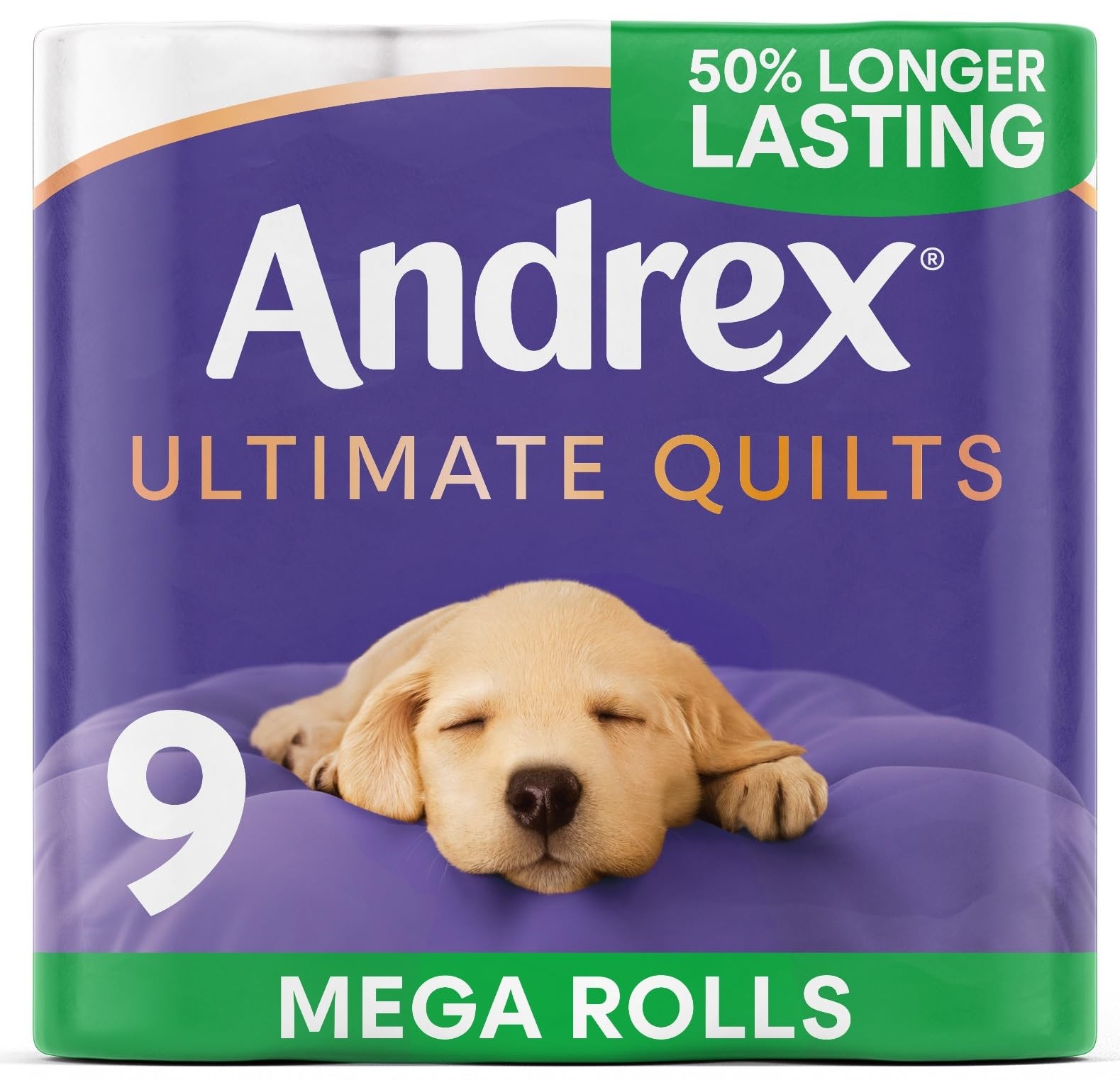 Andrex Ultimate Quilts Toilet Tissue, 3-Ply, 9 Mega Rolls - Image 2
