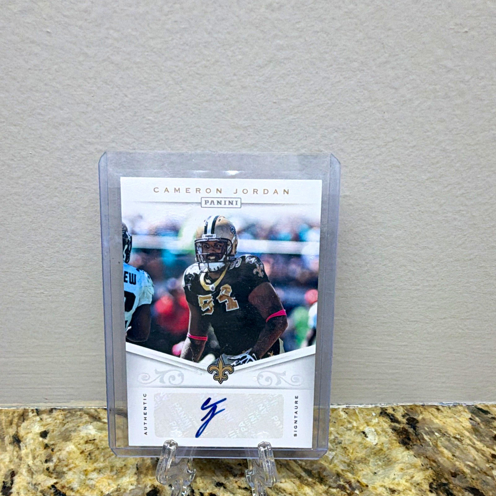 Panini 2012 Gridiron Panini Signatures Cameron Jordan #15 Saints Auto