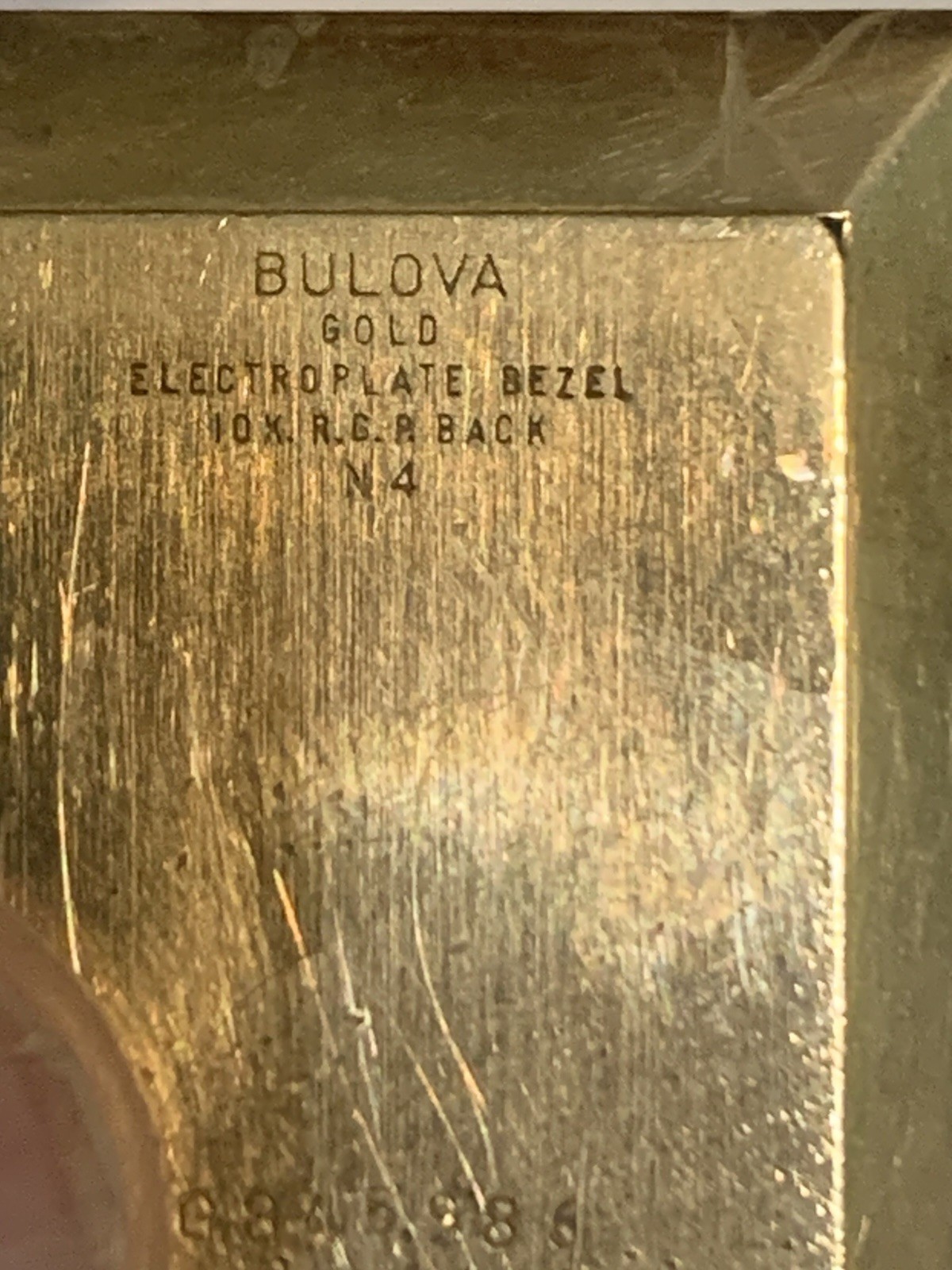 Bulova Accutron 10k RGP N4 Watch For Parts Or Repair