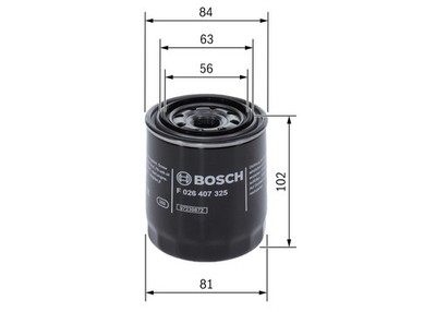 Ölfilter BOSCH F 026 407 325 Anschraubfilter M 20 x 1,5 für XV FORESTER LEGACY 5