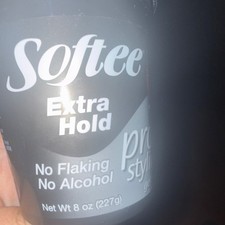 Softee Extra Hold Hair Gel 8 oz 227g No Flaking No Alcohol Gel Strong Hold
