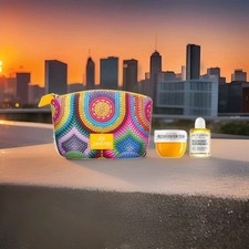 Sol de Janeiro Set w/ Colorful Bag - Bum Bum  Body Oil 3 Piece Set