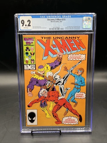 Uncanny X-Men #215 (Marvel Comics March 1987) CGC Graded 9.2 White Pages
