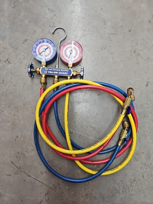 #ad #ad Yellow Jacket 42004 Series 41 Manifold with YELLOW JACKET 45 Degree $95.00