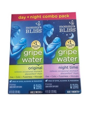 Mommy's Bliss Gripe Water Day + Night Combo Original & Night Time Exp. 01/2026
