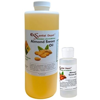 Essential Depot Almond Sweet Oil PLUS FREE 2 oz empty container - 1 Quart - 32 o