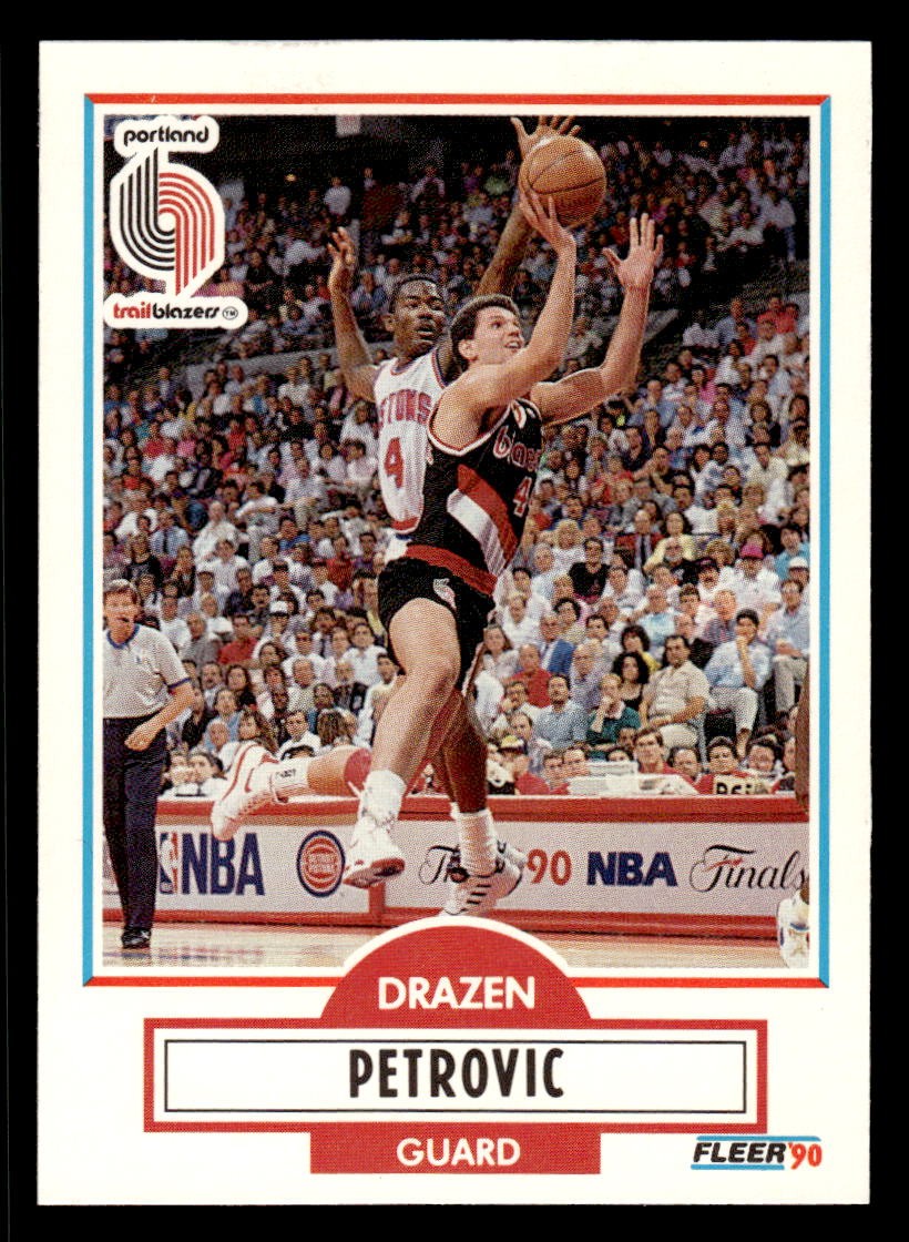 1990-91 Fleer Update - Drazen Petrovic #U-81 Portland Trail Blazers