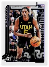 Cody Williams 2025-26 Topps #130 Utah Jazz NBA *315