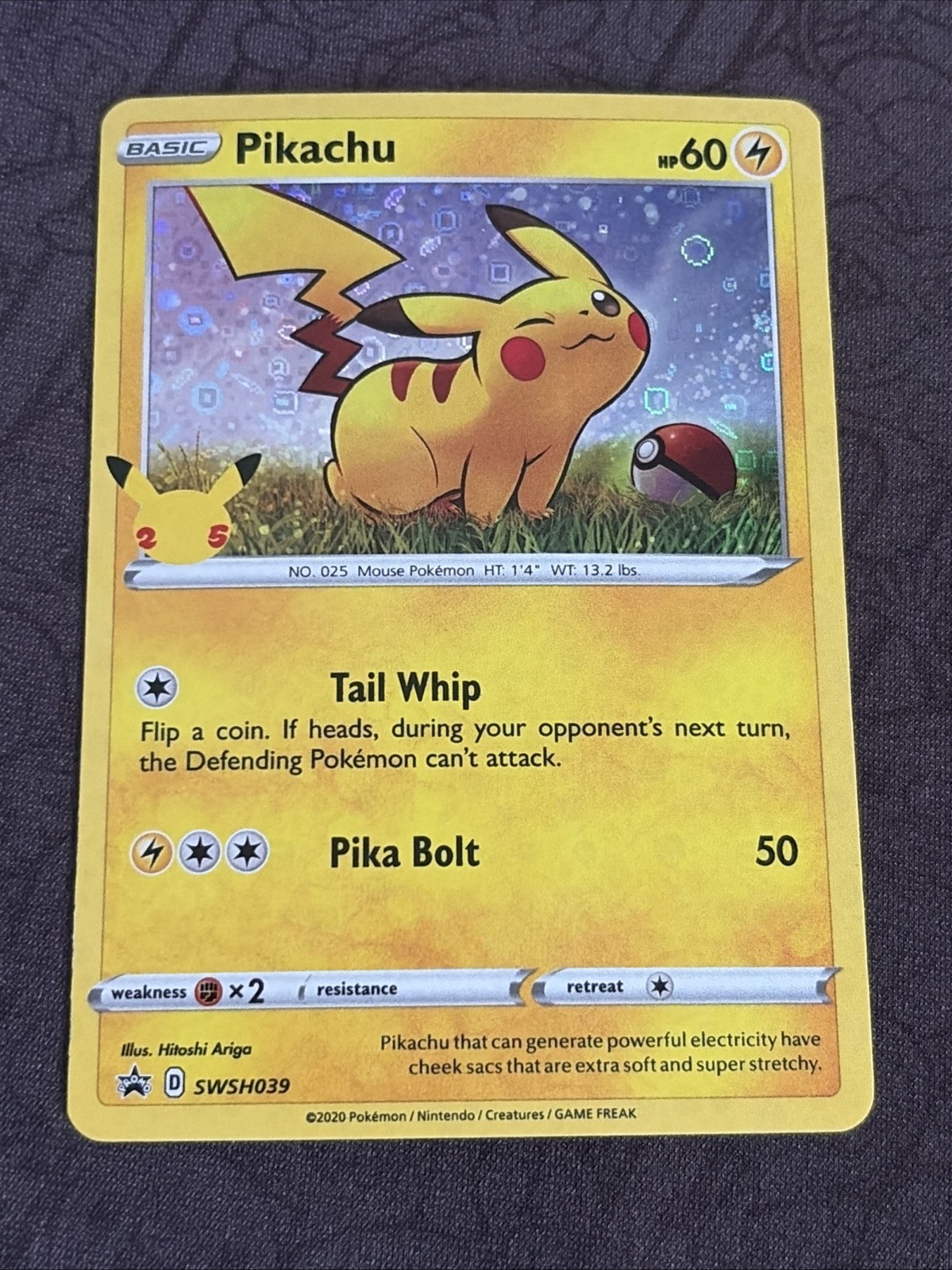 Pikachu - (General Mills) Promo Holo SWSH039 NM Pokémon TCG