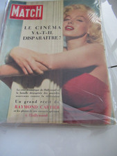 MARILYN MONROE  PARIS MATCH 07/25/53 -NEAR MINT COVER & MAG 1  OWNER! Gr8 PRICE