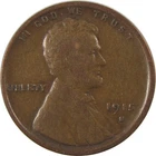 1915 S Lincoln Wheat Cent F Fine Penny 1c Coin Collectible SKU:I24562