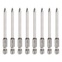 "8-Teilig PH2 Kreuzschlitz-Schraubenbit 1/4\" Sechskantschaft FüR Magnet"