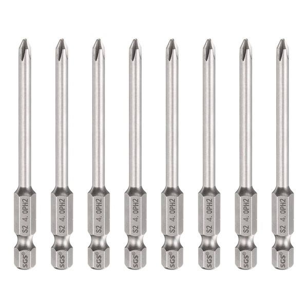 "8-Teilig PH2 Kreuzschlitz-Schraubenbit 1/4\" Sechskantschaft FüR Magnet"-image