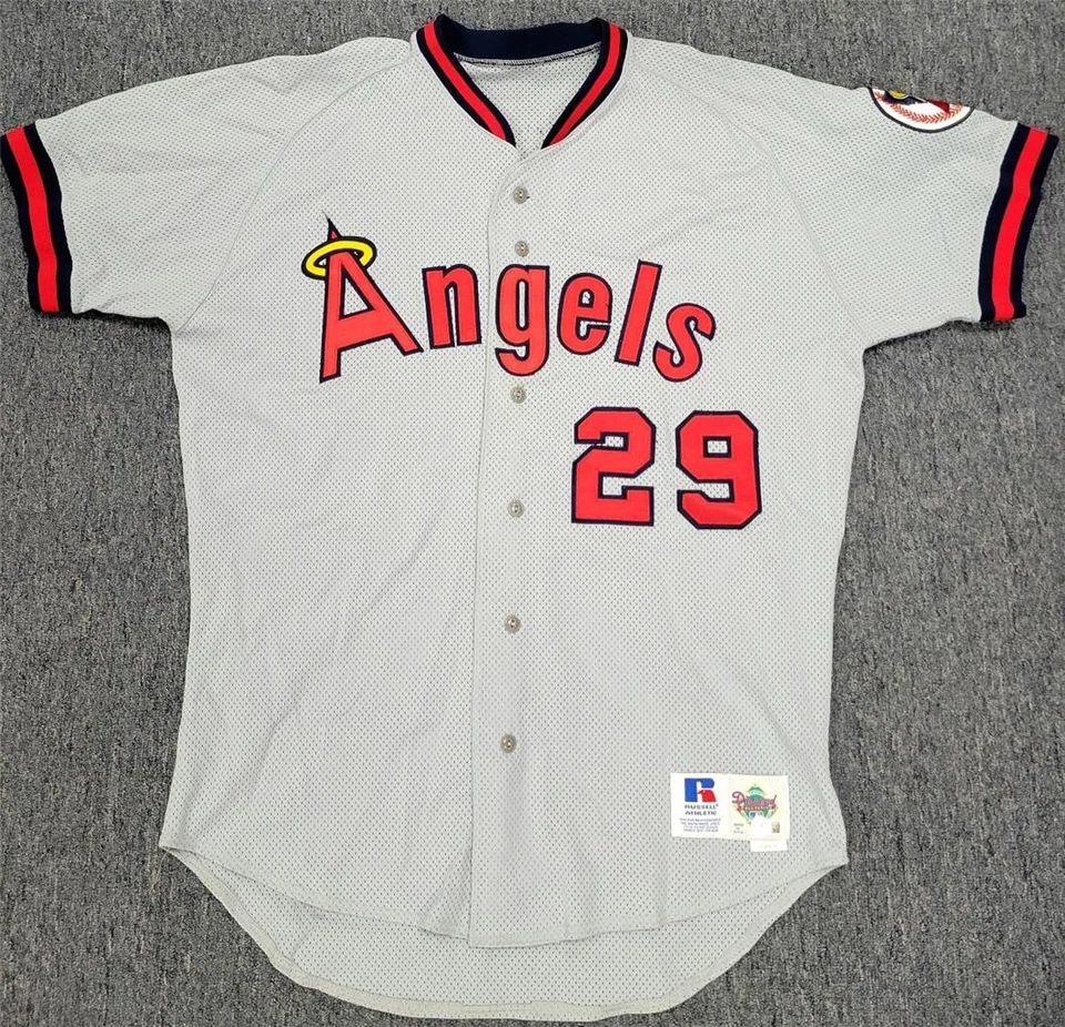 Rod Carew signed "HOF 91" Vintage California Angels Jersey autograph Beckett BAS - Image 3 of 4