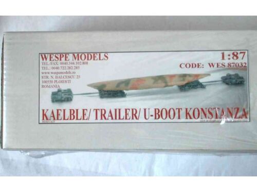 1:87 U-BOOT TRANSPORTER Wespe Models - truck lorry trailer resin kit model 87032 - Afbeelding 1 van 1