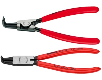 Knipex Right Angle Snap Ring Plier Set Internal External Circlip 1.8mm Tip 90
