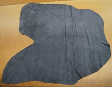 Navy Blue 1.5-2oz Pigskin Suede Soft Garment Leather Hide, Average 11-15 sq ft