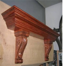 Stampo galleggiante da parete Ledge fatto a mano legno antico mensola recupero