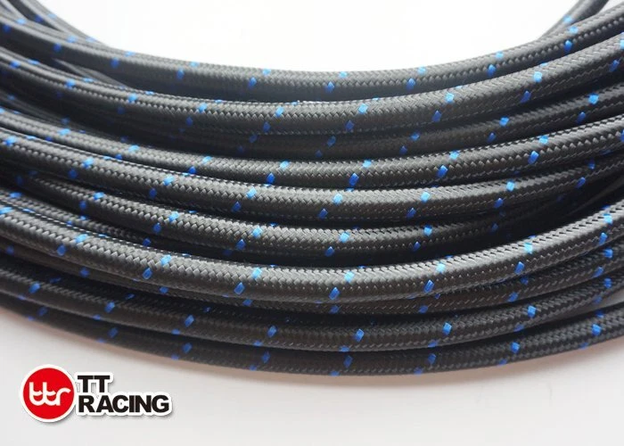 AN10 10-AN NYLON STAINLESS STEEL BRAIDED PU RUBBER OIL FUEL LINE HOSE 20FT - Image 2 of 4