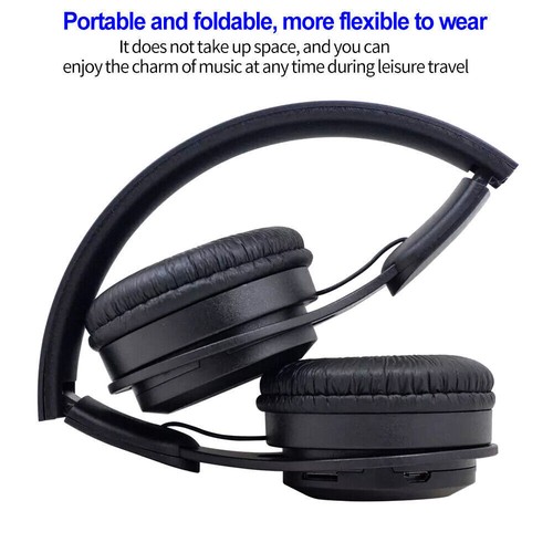On Ear Kopfhörer Bluetooth 5.0 Kabellos Stereo Bass Kopfhorer Kabellos Faltbare - Bild 8 von 15