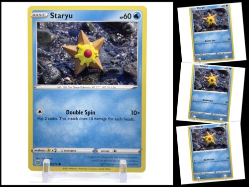 Pokemon Sword & Shield BRILLIANT STARS 030/172 Staryu 4X Card TCG Playset X4 - Picture 1 of 3