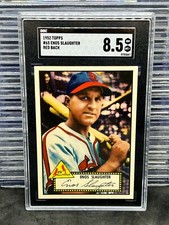 1952 Topps Enos Slaughter Red Back #65 SGC 8.5 NM-MT+ POP 1 None Higher