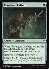 Rosethorn Halberd #175 Throne of Eldraine Magic_the_gathering