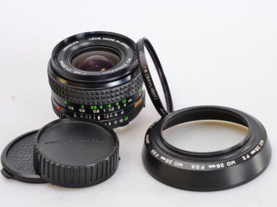 MINOLTA MD W.ROKKOR 1:3,5 f=28mm   28mm f/3,5 Weitwinkel - WIDE ANGLE    (5800)